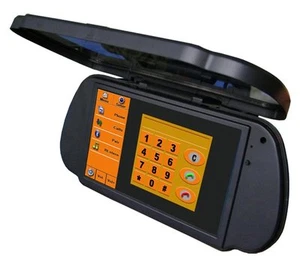 Monitor montaggio specchio Bluetooth HD da 7" con cover specchio apribile - Foto 1 di 4