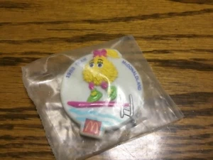 VINTAGE McDONALDLAND " FRY GIRL - DIVING CLIP/BUTTON " für OLYMPIADE 1988 ungeöffnet - Bild 1 von 3