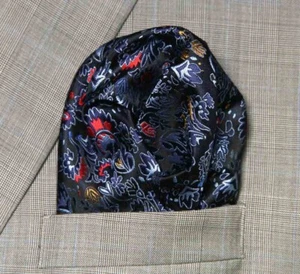 Gascoigne Pocket Square Multicolor Floral Men's - Picture 1 of 2