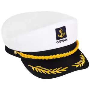 Captains Hats Adult Yacht Boat Ship Hat Adult Navy Hat Yacht Hat - Picture 1 of 12
