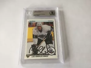 Rob Blake Signed Autographed UD Upper Deck RC Card Slabbed Beckett BAS COA a - Picture 1 of 2