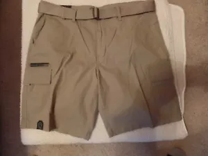 Men's, Weatherproof, Casual/Cargo Shorts, Birch Beige with Belt, Size: 38W, NWT - Picture 1 of 9
