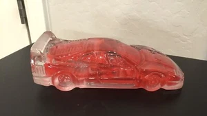 FERRARI F-40 LEAD CRYSTAL PAPER WEIGHT, RED & CLEAR, MAGIC CRISTAL /W. GERMANY - Picture 1 of 9