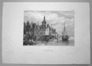 1843 Meyer print ROTTERDAM, NETHERLANDS, #25 - Picture 1 of 1
