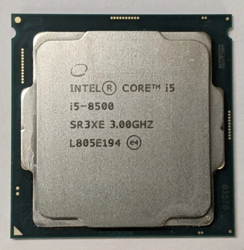 Intel Core i5-8500 Six Core Desktop PC CPU Processor 3.00GHz LGA1151 SR3XE - Image 1 of 1