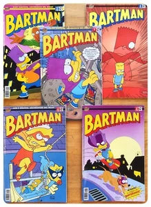 Bart Simpson BARTMAN completa #1 al #5 Matt Groening MACCHIA NERA Bongo Comics - Foto 1 di 9