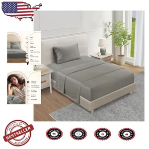 Premium Twin Sheets Set - 800 Thread Count Egyptian Cotton, Stylish & Versatile - Picture 1 of 9
