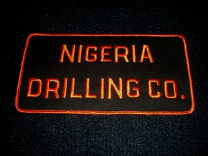 Vintage Nigeria Drilling Co. Back Jacket 7.5In By 4In Patch Orginal – Rare - Picture 1 of 3