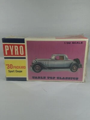 Sealed 1965 Vintage PYRO 1930 Packard Sport Coupe 1:32 Plastic Model Kit - Image 1 of 4