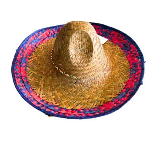 Sombrero Straw Hat Natural 45cm Mexican Party Spanish Cap Costume Accessories - Picture 1 of 4
