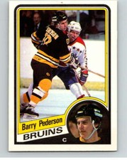 1984-85 O-Pee-Chee #14 Barry Pederson  Boston Bruins V63777
