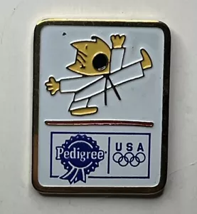 Insignia Pin Taekwondo ~ Mascota Olímpica Barcelona 1992 Cobi ~ Patrocinador ~ Pedigrí - Imagen 1 de 7