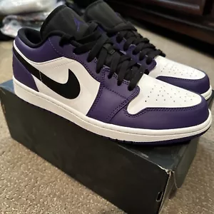 Größe 10 - Air Jordan 1 Low Court Purple - Bild 1 von 5