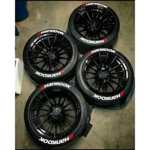 8X HANKOOK Tire Lettering Sticker For 15"-24" Wheels Letters Height 1.38" - Picture 1 of 4