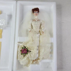 Romantic Rose Bride Doll Barbie Limited Edition The Wedding Flower Collection - Picture 1 of 21