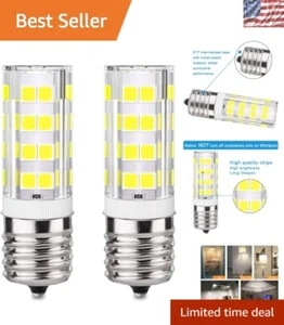 Energy-Efficient E17 LED Bulbs, 4W Dimmable, Bright 6000K Light for Appliances - Picture 1 of 10