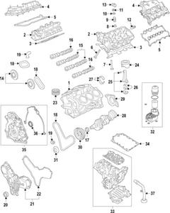 Cigüeñal original Ford 9X2Z-6303-B - Imagen 1 de 1