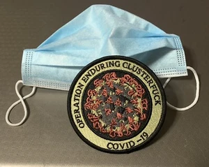 BOGO Free 3.5” Operation Enduring Clusterfuck Brown Embroidered Iron On Patch - Picture 1 of 3