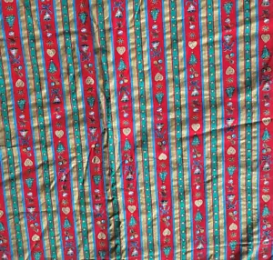 Christmas Striped Cotton Fabric 48" x 42" Joan Kessler Concord Fabric Holidays - Picture 1 of 3