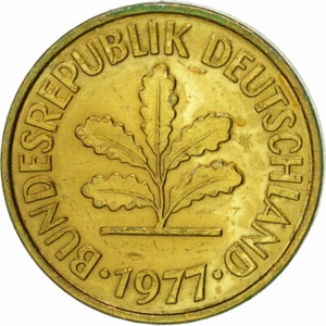 [#424474] Münze, Bundesrepublik Deutschland, 5 Pfennig, 1977, Munich, SS, Brass  - Bild 1 von 2