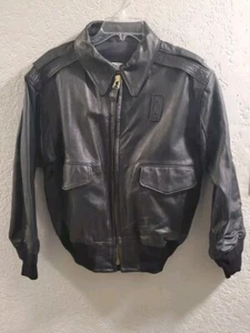 VF Solutions Ladies Bomber Style Goatskin Jacket Size 12 USA ๐บ๐ธ - Picture 1 of 11