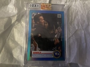 ARNOLD SCHWARZENEGGER GAS Blue Foil Insert 3 Card Lot great For Christmas