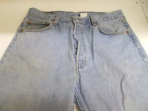 Vaqueros de mezclilla azul KW-303 Levi Strauss 501 cintura 34 patas 30 etiqueta roja Levis - Imagen 1 de 7