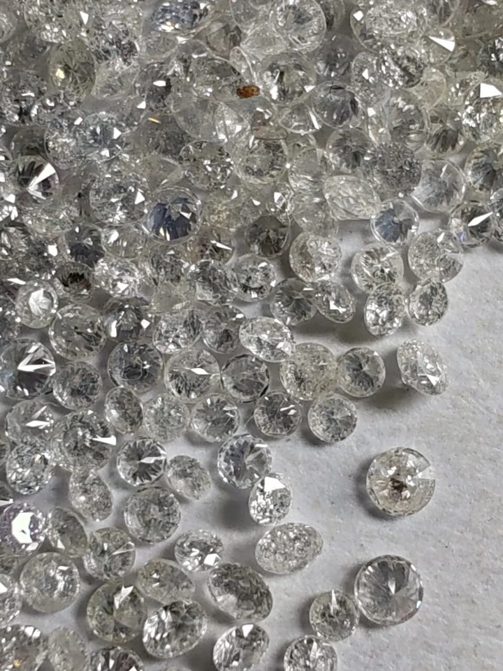 Real Natural Loose Diamond Round 1 carat  size 1.20 MM to 1.25 MM  Jewelry Stone - Image 1 of 4