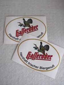 2 Hasseröder Bier Aufkleber "Harzhaft frischer Biergenuß" Bogen ca. 18 x 12,5 cm - Bild 1 von 4
