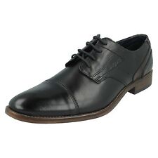 Mens Bugatti Black Leather Formal Lace Up Shoes : 312-16401-1000-1000