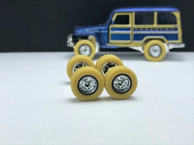 Ruedas de goma R094 1/64 Real Riders True Grip neumáticos todoterreno 12 mm Matchbox Foto 1 de 4