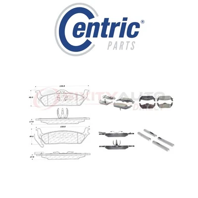 Centric Ceramic Disc Brake Pads w Shims for 2004-2011 Ford F-150 3.5L 3.7L uo Foto 1 de 4