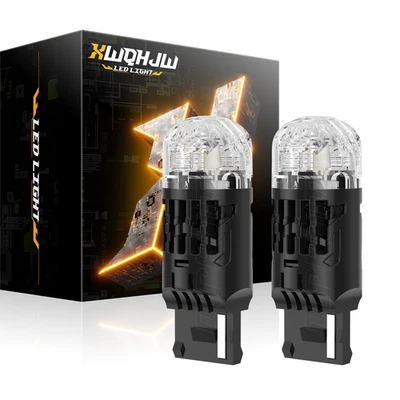 7440 T20 lâmpada LED amarelo âmbar seta Canbus anti-hiperflash - Imagem 1 de 4