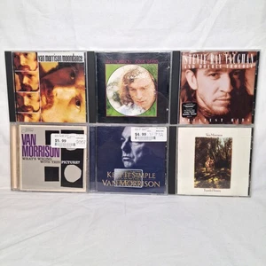 6 Van Morrison CD Lot Moondance Tupelo Honey Asiral Weeks + Stevie Ray Vaughan - Picture 1 of 2