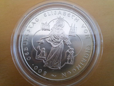 10 Euro 2007 Deutschland 800. Geburtstag Elisabeth von Thüringen in Kapsel - Bild 1 von 2