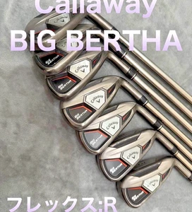 ◼️7pcs◼️ Callaway BIG BERTHA Iron Set 7clubs 5-9,P,A UST Mamiya Recoil 460 F3 R - Picture 1 of 4