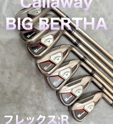 ◼️7pcs◼️ Callaway BIG BERTHA Iron Set 7clubs 5-9,P,A UST Mamiya Recoil 460 F3 R - Image 1 of 4