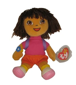 RARE DORA THE EXPLORER TY BEANIE BABIE MWMT FREE SHIPPING - Picture 1 of 2