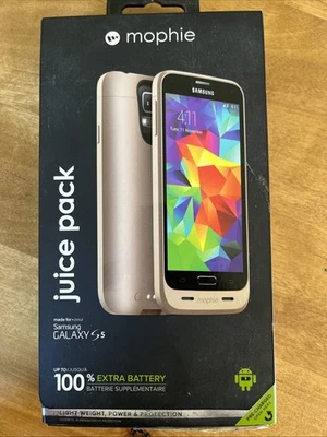 Золотой чехол-аккумулятор Mophie Juice Pack для Samsung Galaxy S5  - Изображение 1 из 4