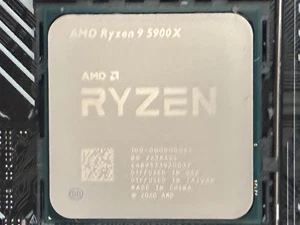 Processeur de bureau AMD Ryzen 9 5900X (4,8 GHz, 12 cœurs, socket AM4) plateau -... - Photo 1/4