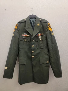 US Army Man's DSCP Coat Jacket Army Green Patches 44 XL 8405-01-503-4361 - Picture 1 of 20