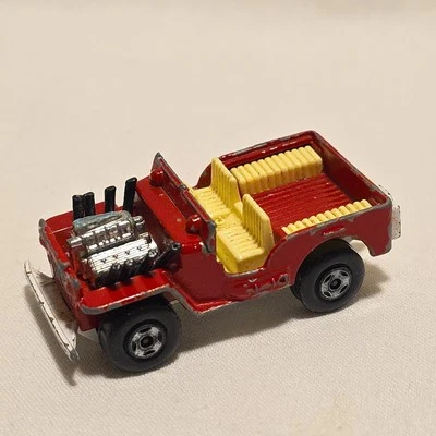 Matchbox Superfast 2B Red Jeep Hot Rod Fair-Good Like Hotwheels - Image 1 of 4