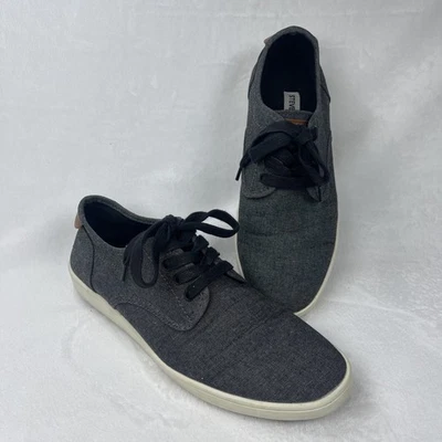 Steve Madden Fenta Para hombres Negro Gris Lona Zapatillas con Cordones Talla 8M Zapatos Informales Foto 1 de 4