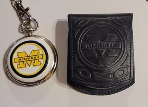 University Of Michigan Danbury Mint Pocket Watch New But Needs Battery - Picture 1 of 8