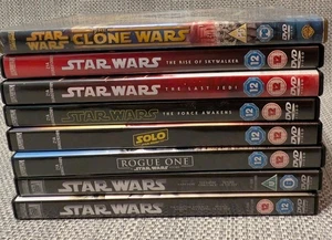 Star Wars Komplett Sammlung Episoden 1-9, Rogue One, Solo & Clone Wars DVD - Bild 1 von 2
