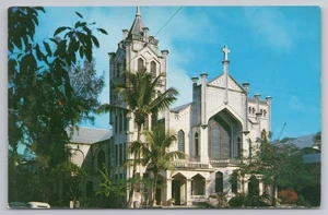 Postal de la Iglesia Episcopal de San Pablo en Key West Florida FL década de 1950 - Imagen 1 de 2