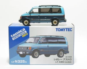 Tomica Limited Vintage Neo LV-N325b Chevrolet Astro LT AWD 1994 Light Blue/Navy - Picture 1 of 8