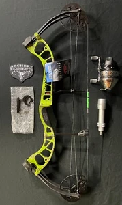PSE D3 Green Bowfishing Compound Bow Right Hand Red Tide Reel Snapshot Rest New - Picture 1 of 1