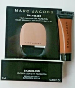 MARC JACOBS Shameless 24-Hr Foundation SPF 25 Sunscreen DEEP Y500 .23oz 7mL NIB - Picture 1 of 2