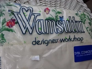 NOS Wamsutta Ultracale Pansies Floral Twin Flat Sheet Sybil Connolly - Picture 1 of 6